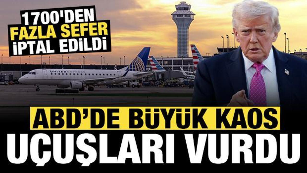 ABD'de büyük kriz: 1700'den fazla sefer iptal edildi!