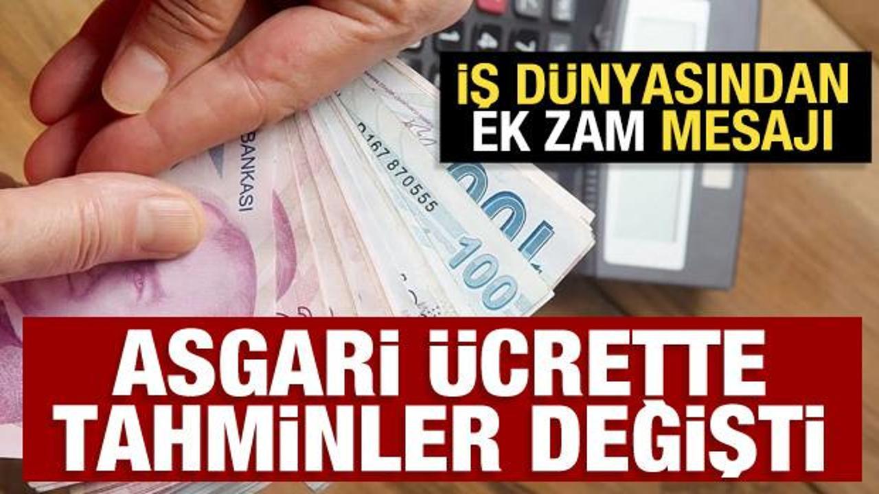 Asgari &uuml;crette tahminler değişti: İş d&uuml;nyasından şaşırtan ek zam mesajı