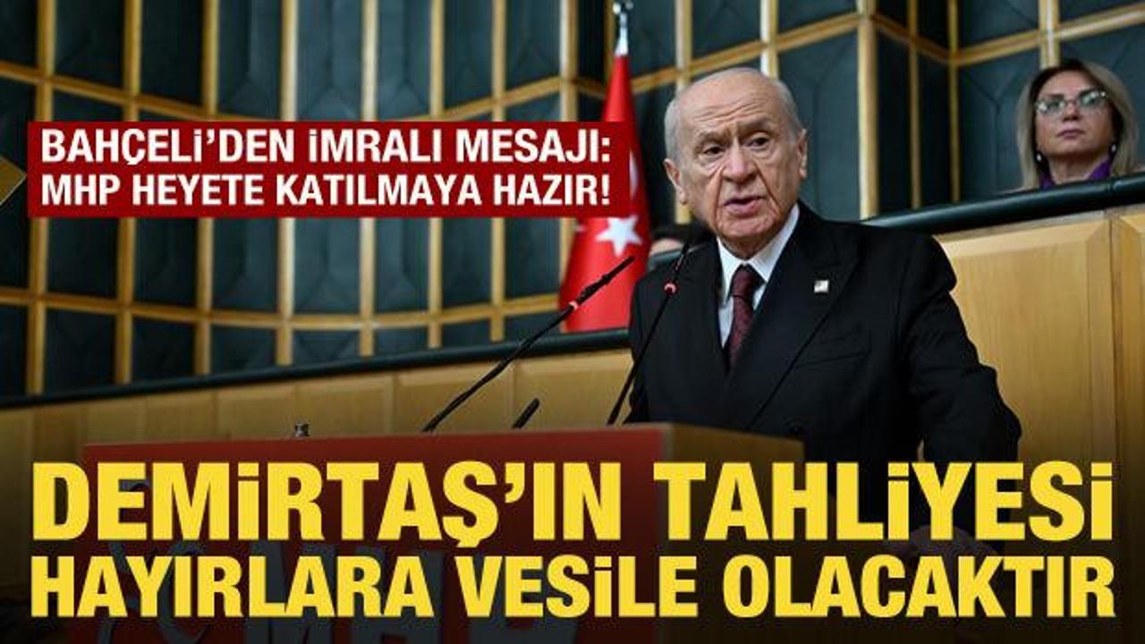 Bahçeli'den Selahattin Demirtaş açıklaması: Tahliyesi hayırlı olur