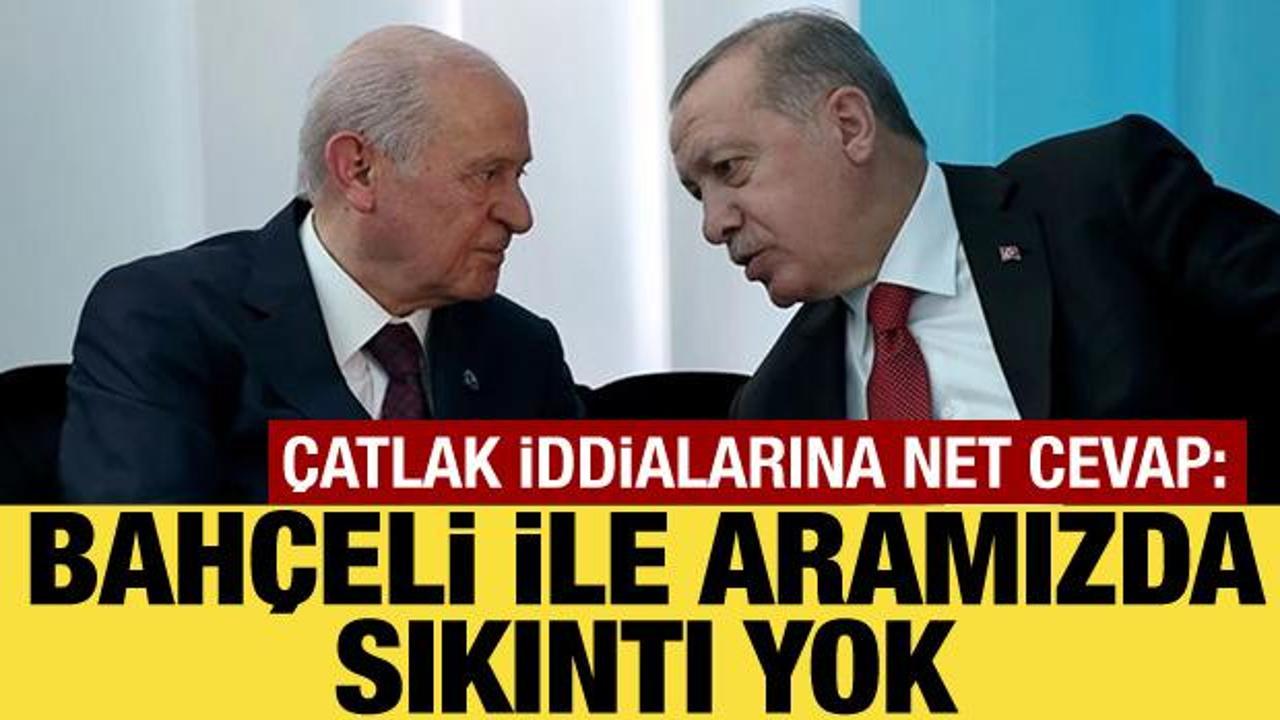 Cumhurbaşkanı Erdoğan'dan Cumhur İttifakı mesajı: Bah&ccedil;eli ile aramızda sıkıntı yok!