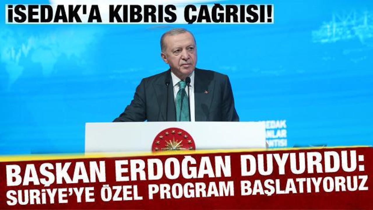 Cumhurbaşkanı Erdoğan'dan &ouml;nemli mesaj! 'Suriye'ye &ouml;zel destek programını başlatıyoruz'