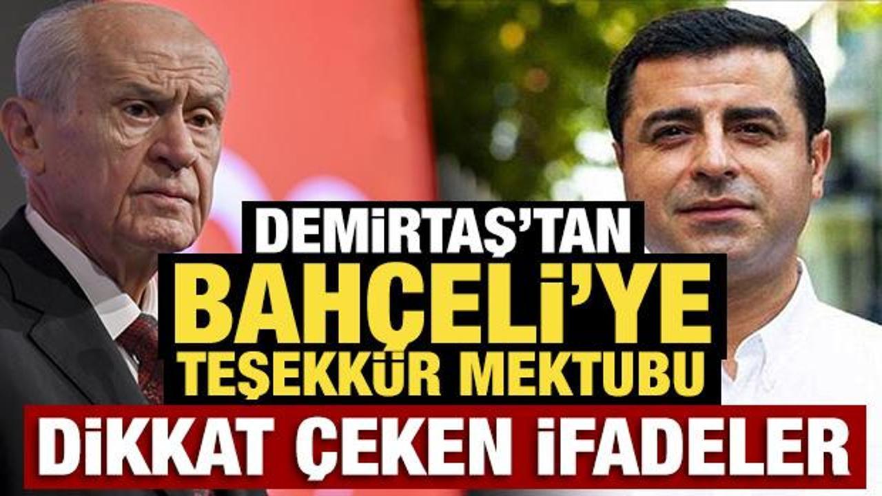 Demirtaş'tan Bahçeli'ye teşekkür