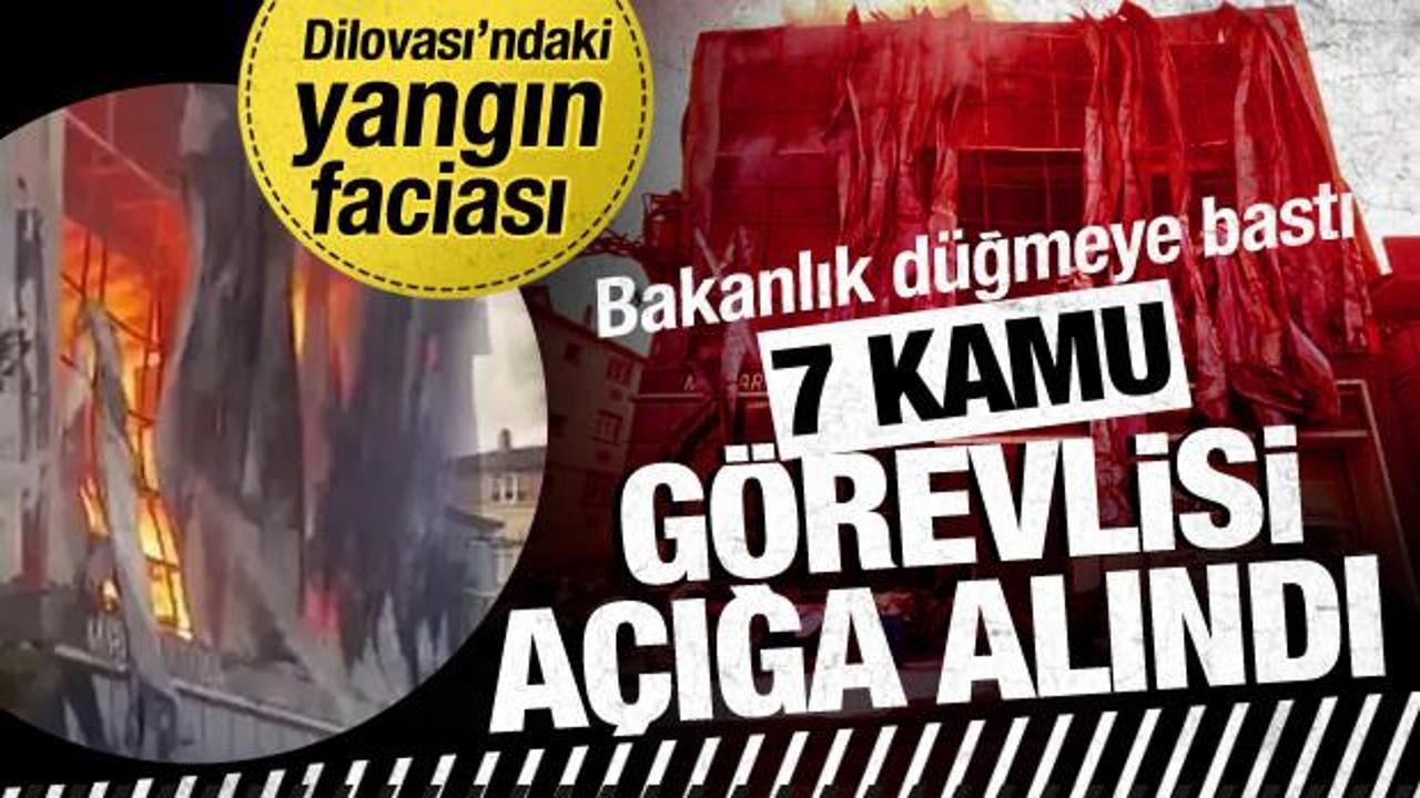 Dilovası'ndaki yangın sonrası 7 kamu g&ouml;revlisi a&ccedil;ığa alındı 