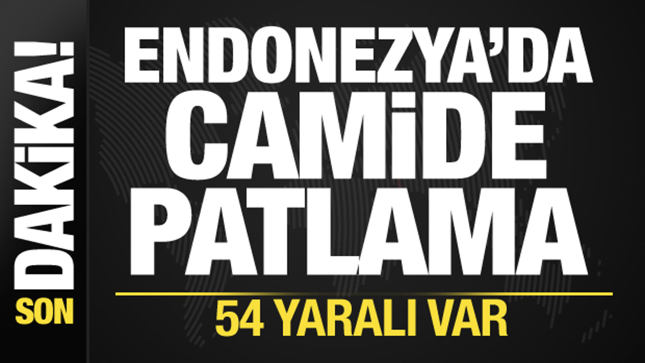 Endonezya’da camide cuma namazı sırasında patlama: 54 yaralı
