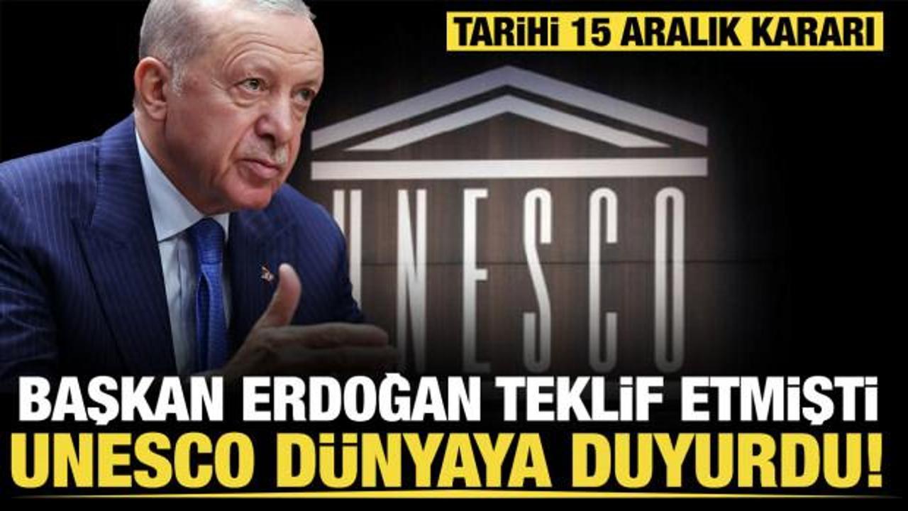 Erdoğan &ouml;nermişti; UNESCO duyurdu! "D&uuml;nya T&uuml;rk Dili Ailesi G&uuml;n&uuml;" ilan edildi! 