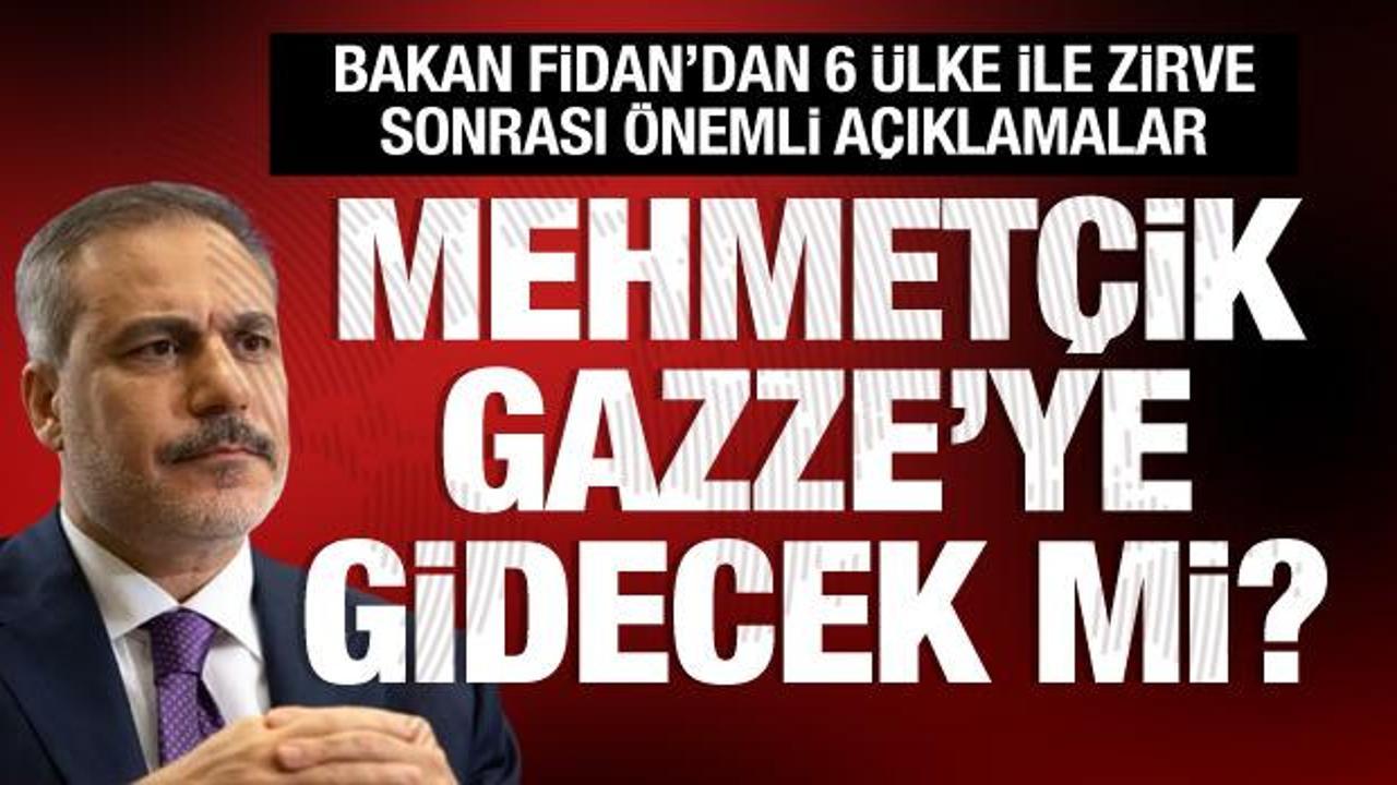 Hakan Fidan kritik Gazze zirvesi sonrası a&ccedil;ıklamalarda bulundu
