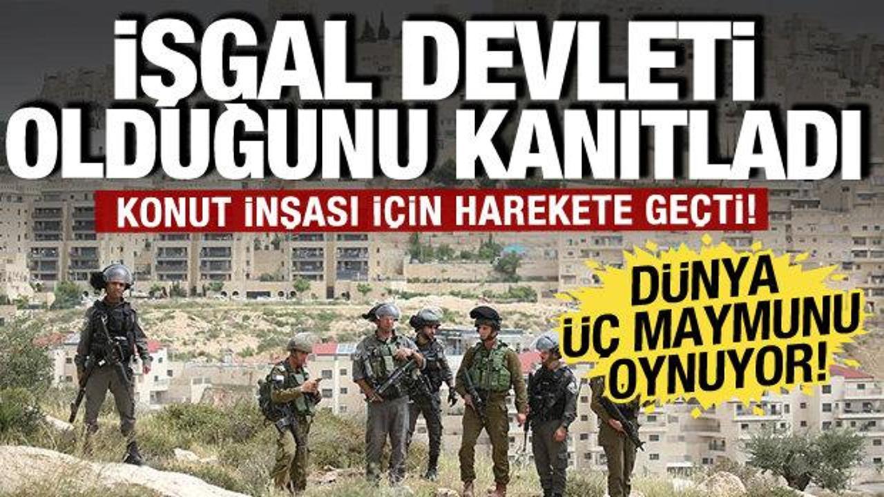 İsrail kendine ait olmayan topraklara göz dikti: Konut inşası için harekete geçti!