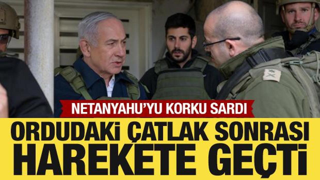 İsrail ordusundaki &ccedil;atlak sonrası Netanyahu harekete ge&ccedil;ti