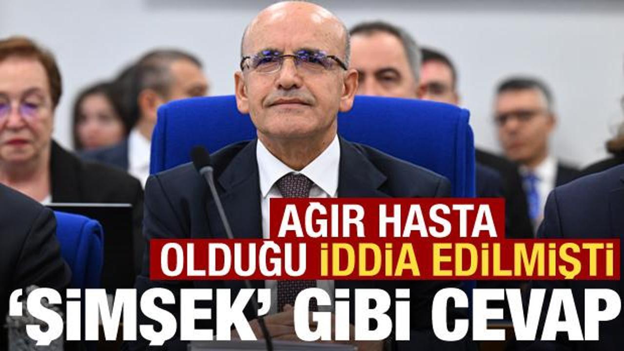 Mehmet Şimşek hasta olduğu iddialarına yanıt verdi