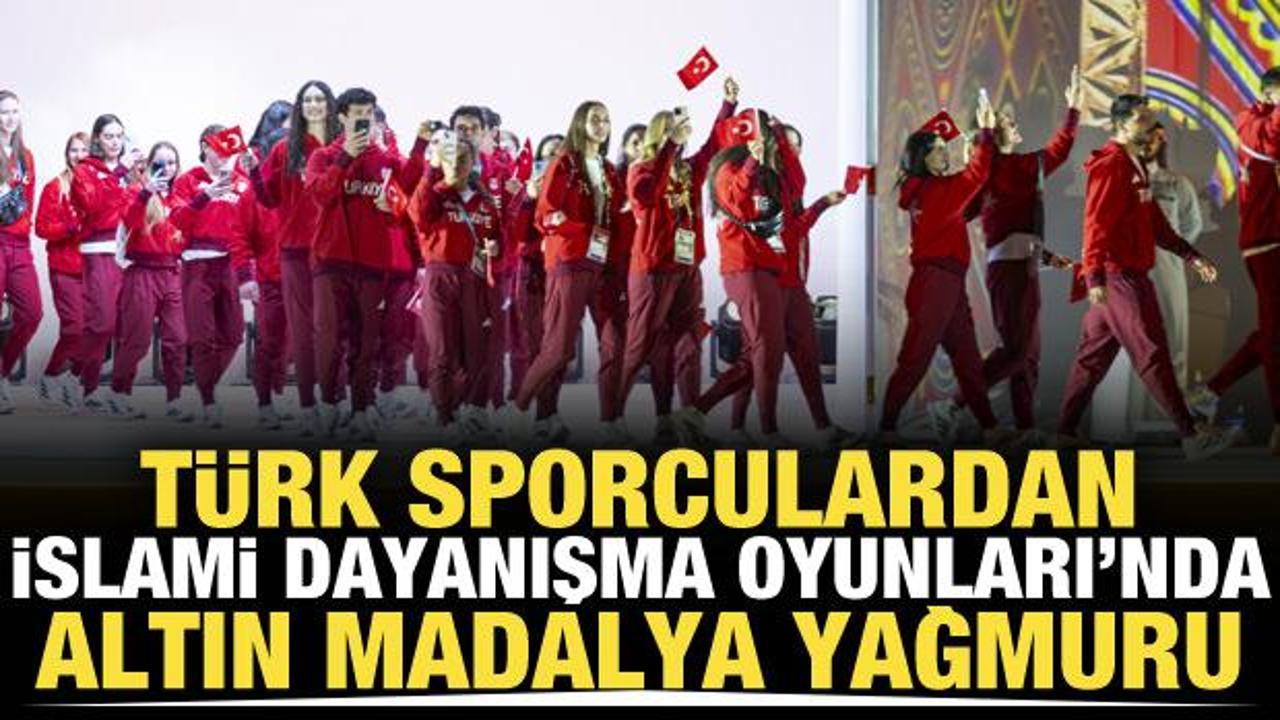 T&uuml;rk sporculardan İslami Dayanışma Oyunları'nda altın madalya yağmuru