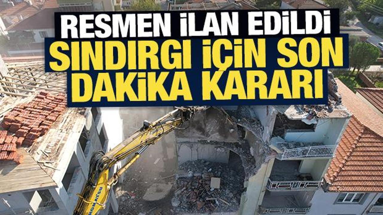 Sındırgı 'afet b&ouml;lgesi' ilan edildi