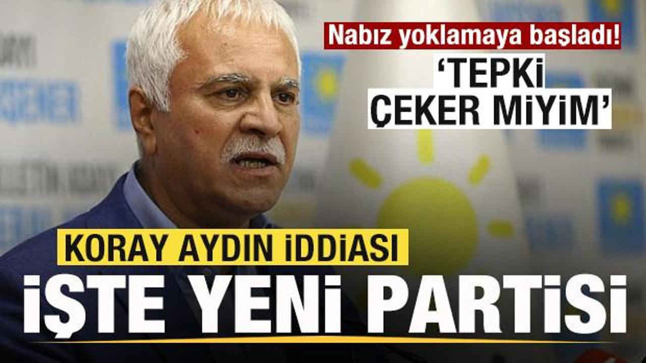 Siyaset g&uuml;ndeminde sıcak gelişme! Koray Aydın iddiası! Yeni partisi belli oldu! 
