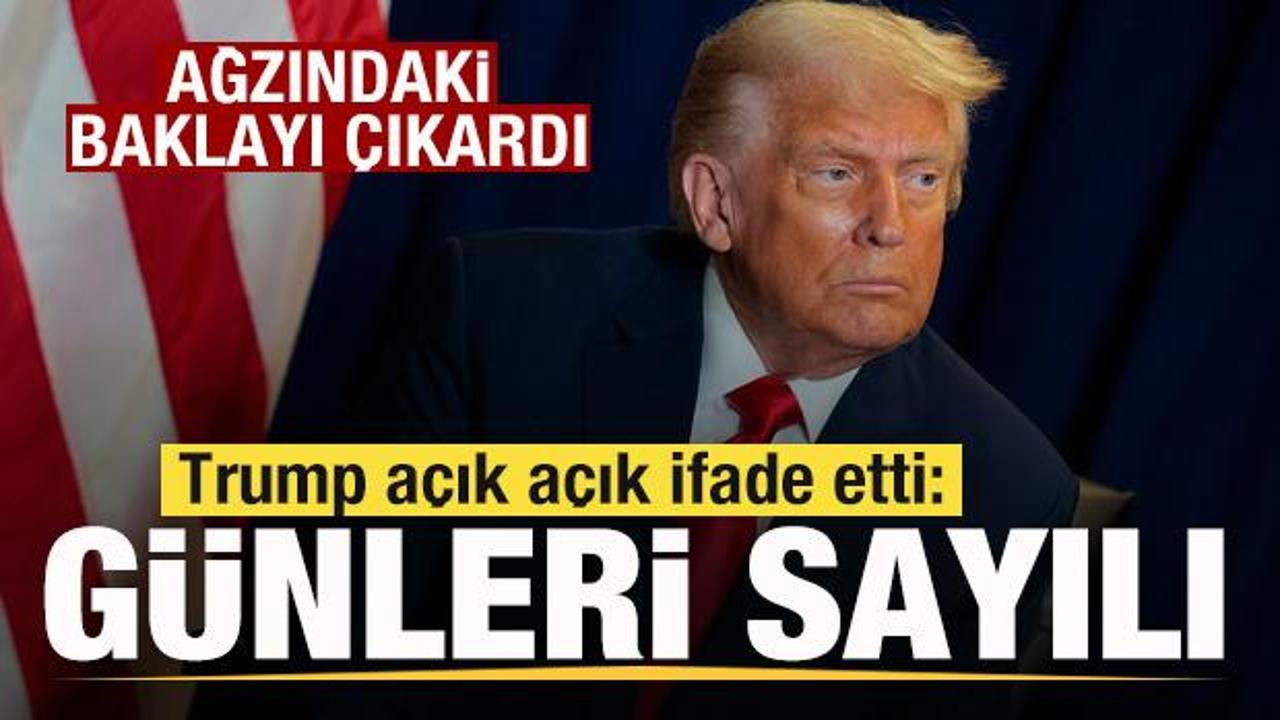 So dakika: Trump ağzındaki baklayı çıkardı! Açık açık ifade etti: Günleri sayılı So dakika: Trump ağzındaki baklayı çıkardı! Açık açık ifade etti: Günleri sayılı