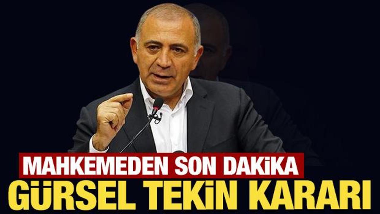 Son Dakika: CHP'nin itirazı reddedildi: G&uuml;rsel Tekin g&ouml;revine devam edecek