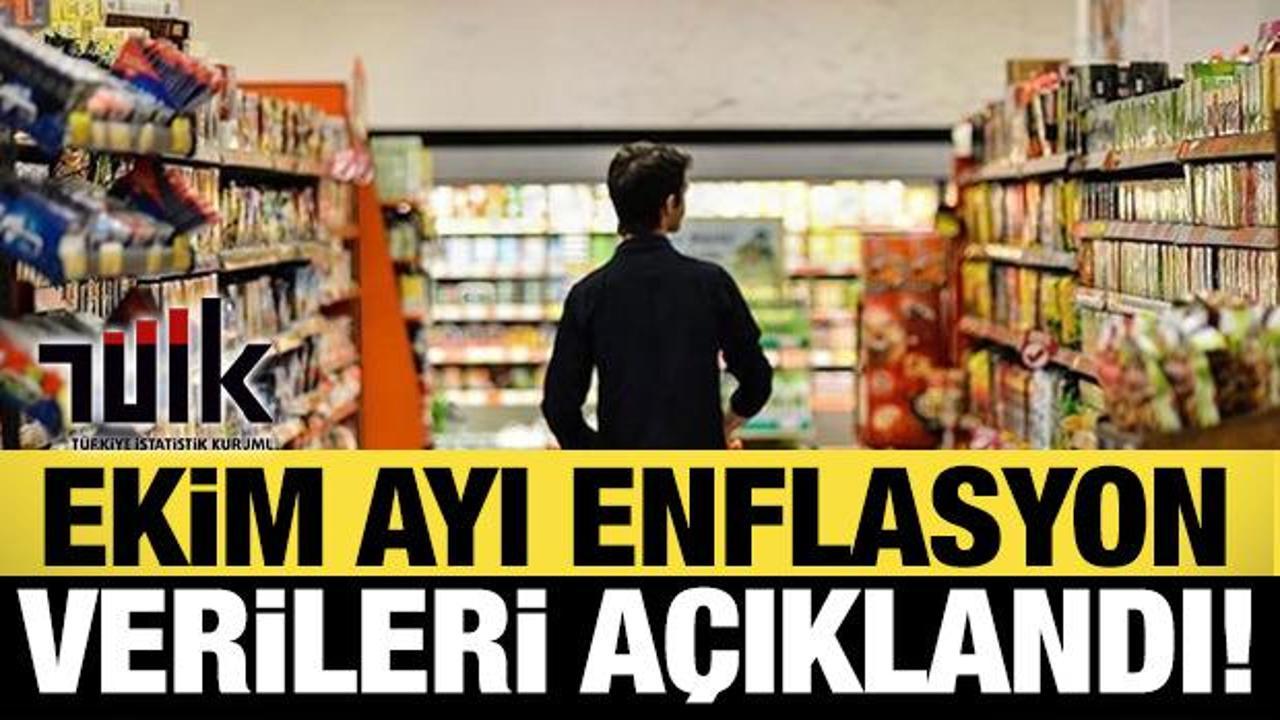 SON DAKİKA: Ekim ayı enflasyon rakamları a&ccedil;ıklandı!