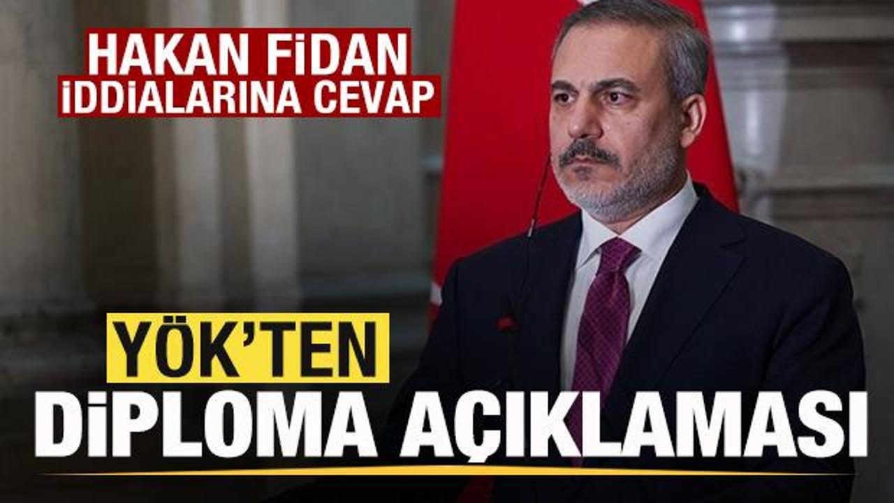 Y&Ouml;K'ten son dakika Hakan Fidan a&ccedil;ıklaması! Diploma iddialarına cevap