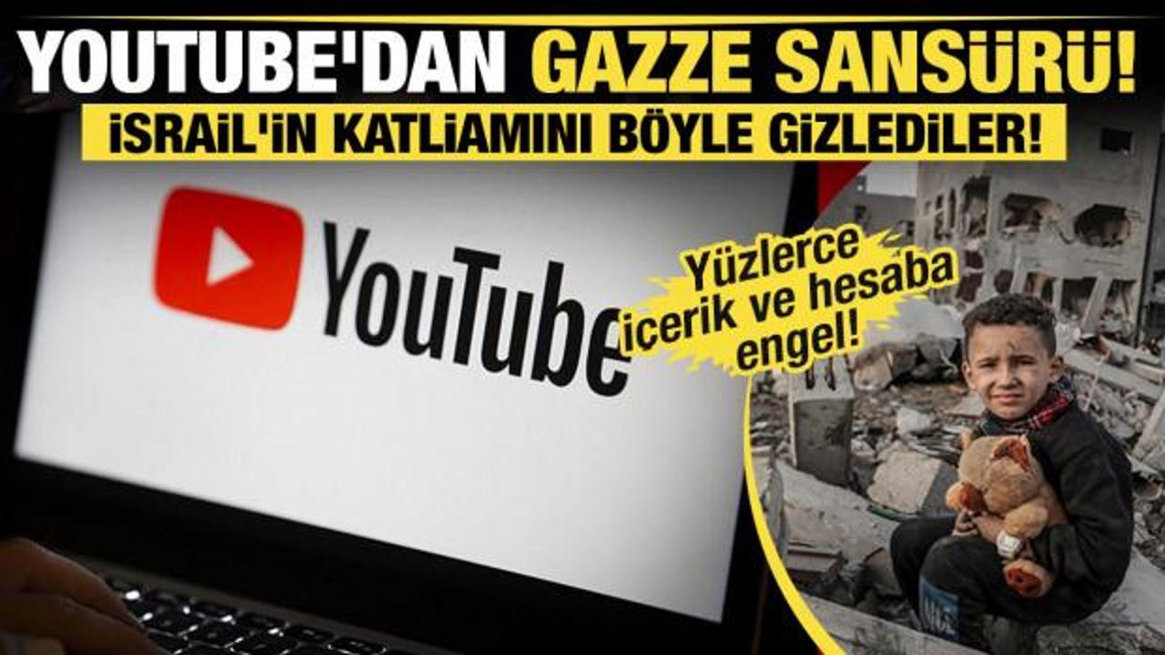 YouTube'dan Gazze sansürü! İsrail'in katliamını böyle gizlediler! 