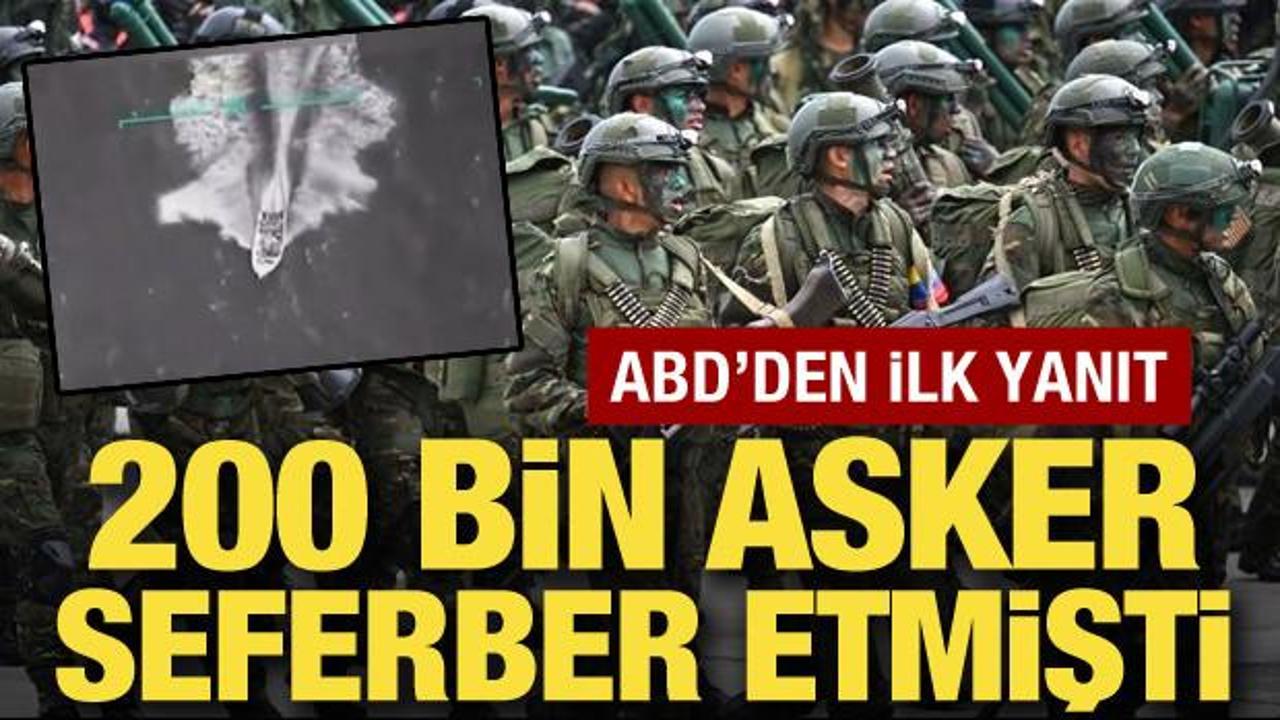 ABD'den seferberlik ilanına yanıt! Venezuela'ya donanma yerleştirmişti