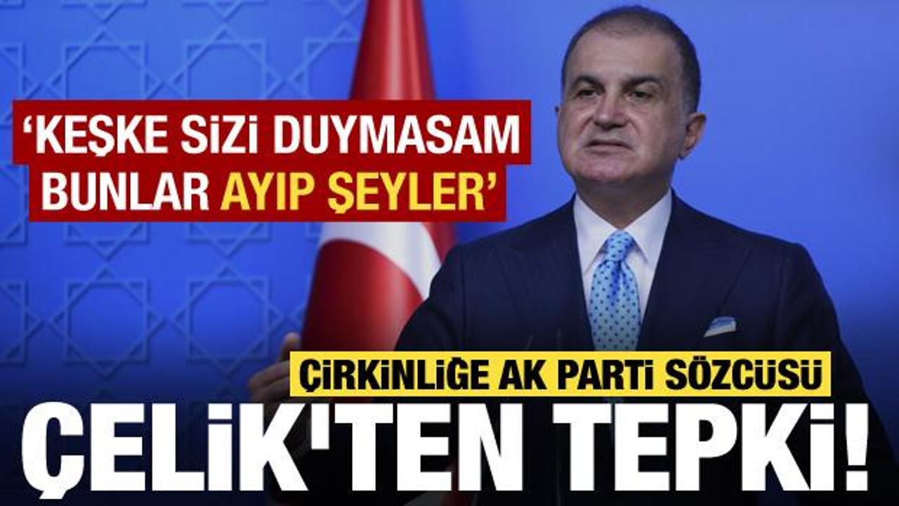AK Parti S&ouml;zc&uuml;s&uuml; &Ccedil;elik'ten &Ouml;zg&uuml;r &Ouml;zel'in &uuml;slubuna eleştiri: Bunlar ayıp şeyler!