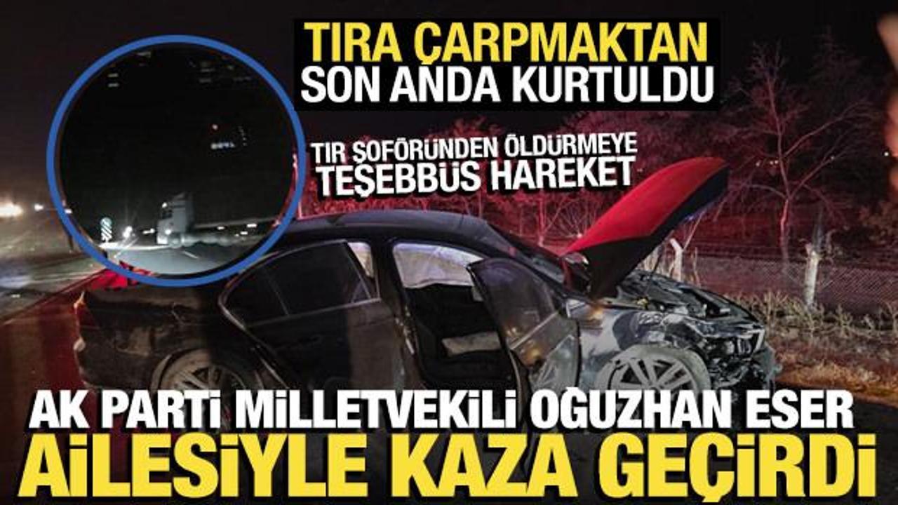 AK Partili milletvekili ailesiyle birlikte trafik kazası ge&ccedil;irdi!