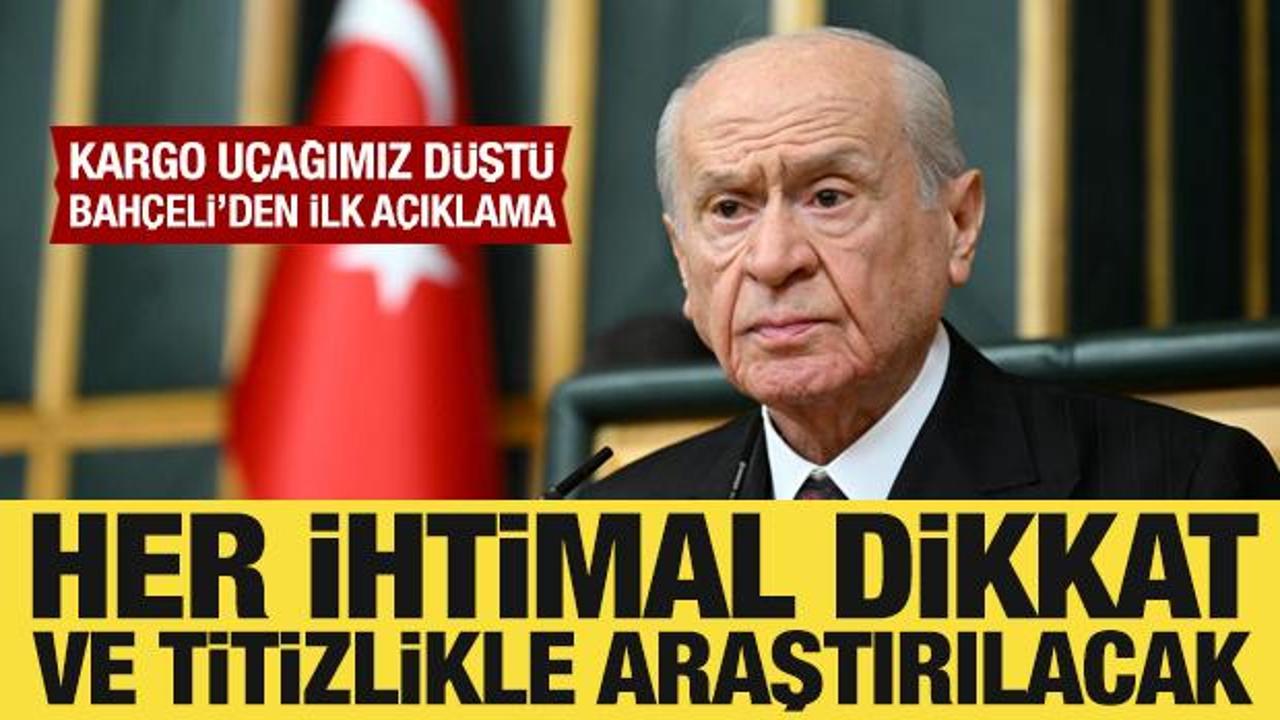 Bah&ccedil;eli'den d&uuml;şen kargo u&ccedil;ağıyla ilgili a&ccedil;ıklama
