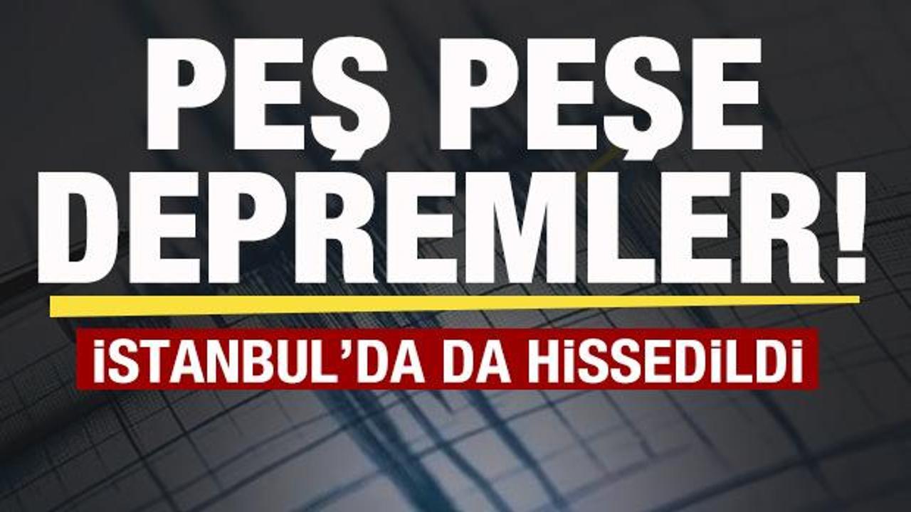 Balıkesir'de peş peşe depremler! İstanbul'da da hissedildi! AFAD'dan son dakika a&ccedil;ıklaması