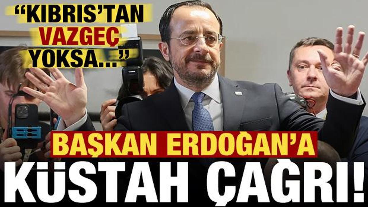 Başkan Erdoğan'a k&uuml;stah &ccedil;ağrı: Kıbrıs&rsquo;tan vazge&ccedil; yoksa...