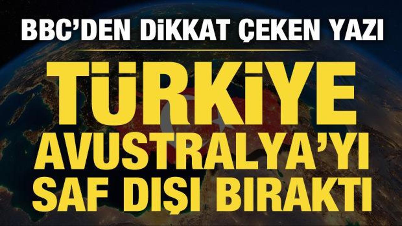 BBC duyurdu: T&uuml;rkiye, Avustralya&rsquo;yı saf dışı bıraktı!