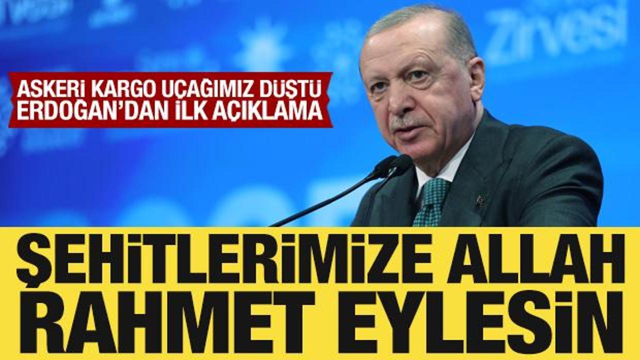 Cumhurbaşkanı Erdoğan'dan d&uuml;şen kargo u&ccedil;ağıyla ilgili a&ccedil;ıklama 