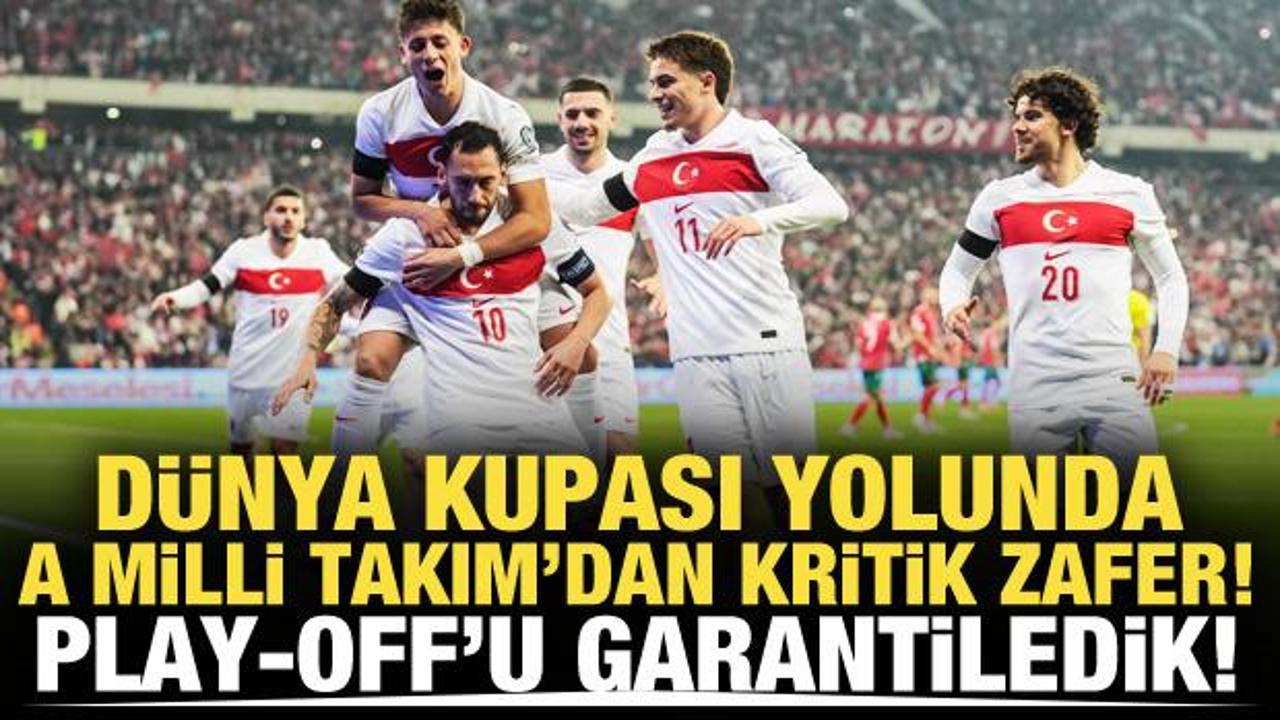 D&uuml;nya Kupası yolunda kritik zafer! Play off'u garantiledik