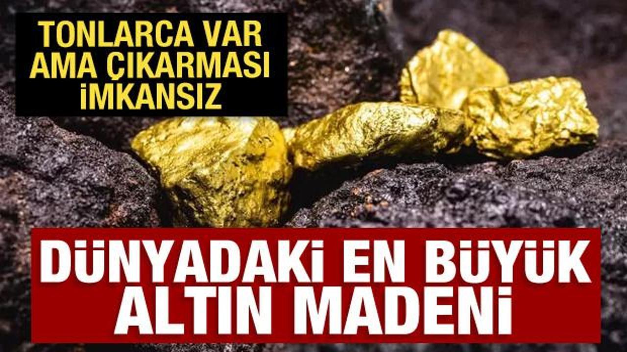 D&uuml;nyadaki en b&uuml;y&uuml;k altın madeni! Tonlarca altın var ama &ccedil;ıkarması imkansız
