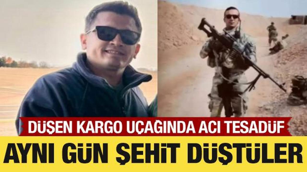 D&uuml;şen kargo u&ccedil;ağında acı tesad&uuml;f: Aynı g&uuml;n şehit d&uuml;şt&uuml;ler