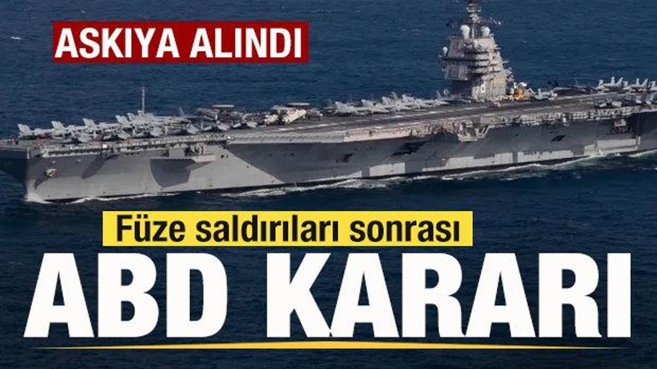 Füze saldırıları sonrası son dakika ABD kararı! Resmen duyuruldu: Askıya alındı