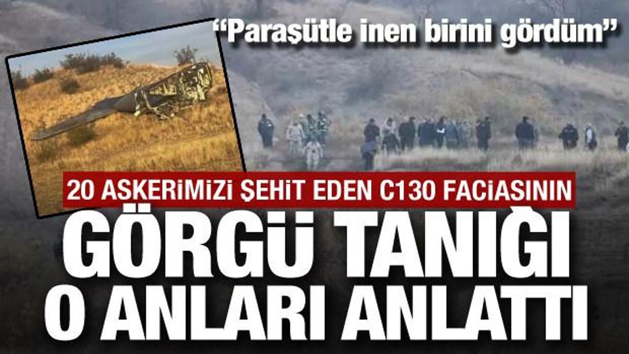 G&ouml;rg&uuml; tanığı ilk kez anlattı! C130 faciasında 20 askerimiz şehit oldu