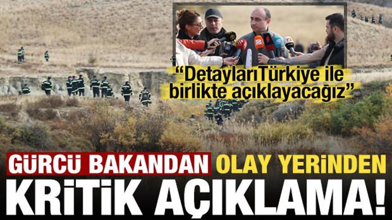 G&uuml;rc&uuml; Bakandan olay yerinden d&uuml;şen u&ccedil;ağımızla ilgili son dakika a&ccedil;ıklaması