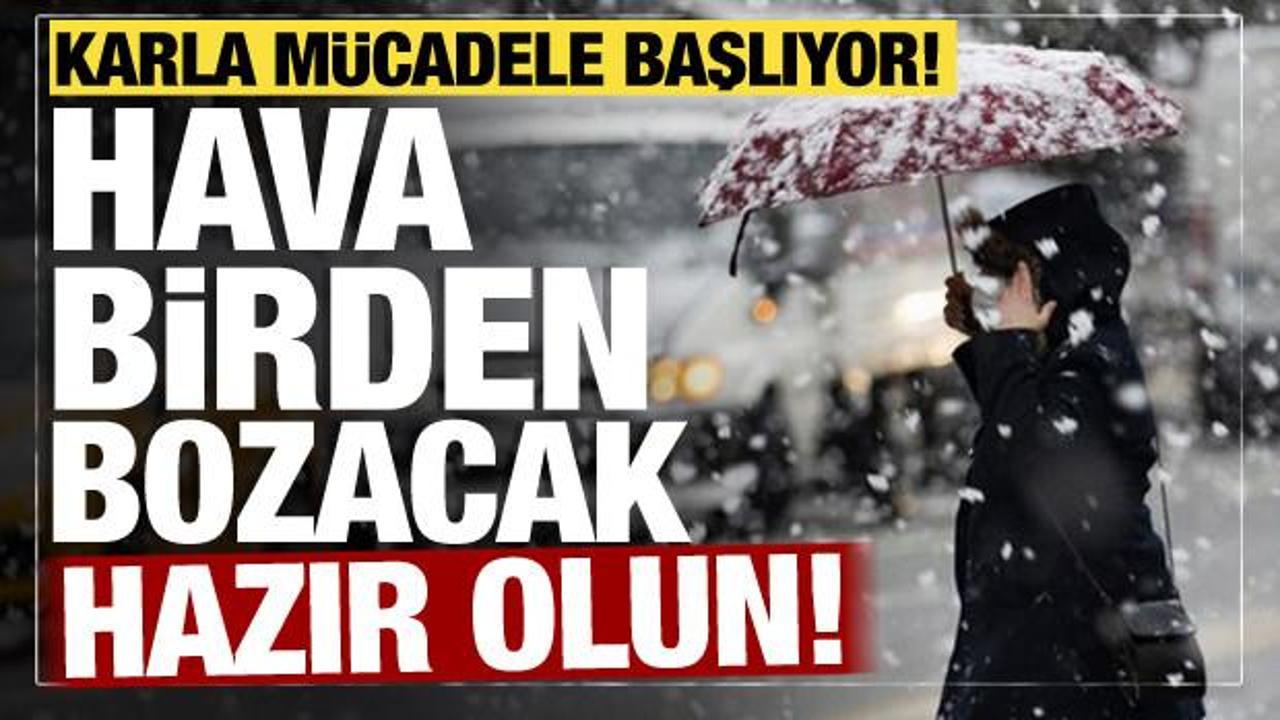 Hava değişimi başlıyor! Sağanak ve kar kapıda: Meteoroloji il il uyardı