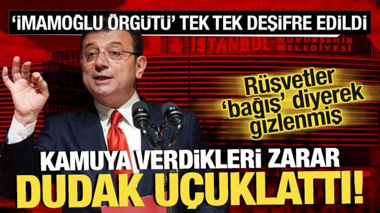 'İmamoğlu &ouml;rg&uuml;t&uuml;n&uuml;n' dudak u&ccedil;uklatan kamu zararı ortaya &ccedil;ıktı! R&uuml;şvetler b&ouml;yle gizlenmiş
