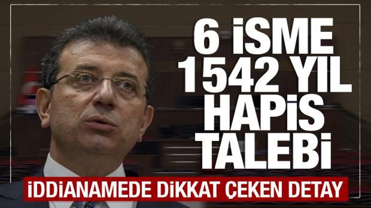 İmamoğlu su&ccedil; &ouml;rg&uuml;t&uuml; iddianamesinde dikkat &ccedil;eken ceza! 6 isme 1542 yıl hapis talebi