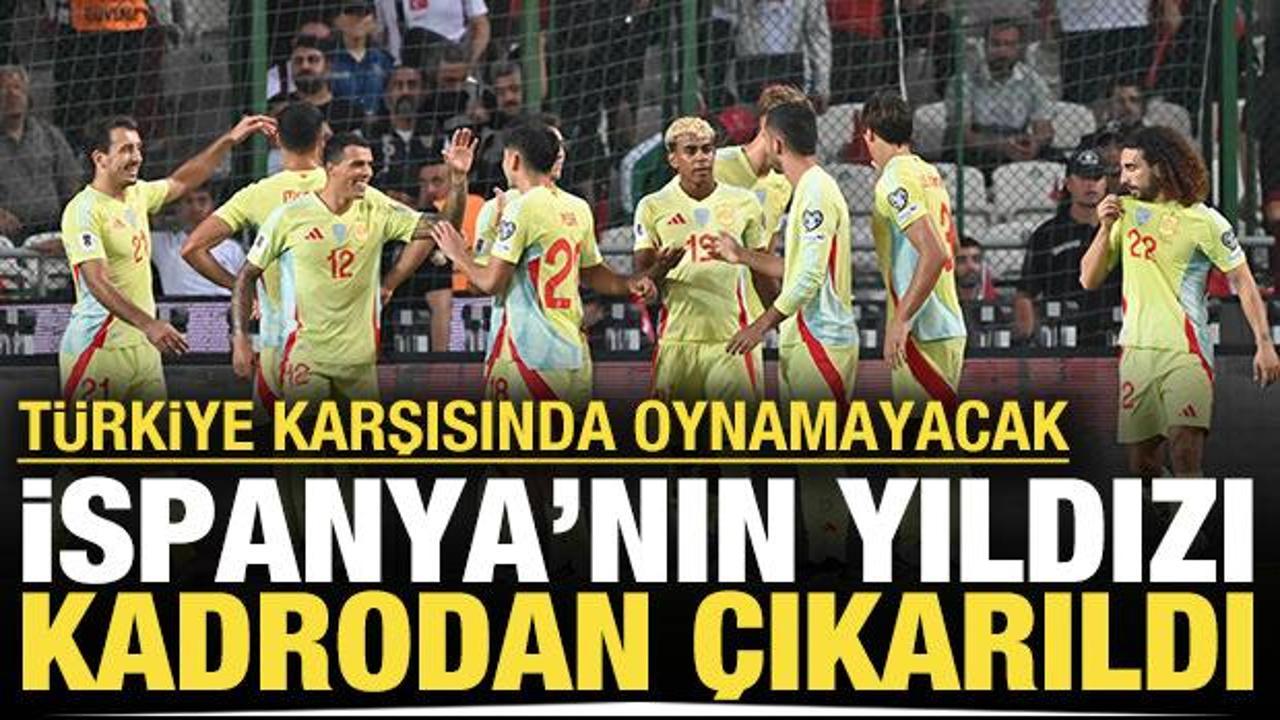 İspanya'nın yıldızı sakatlandı: T&uuml;rkiye karşısında oynamayacak