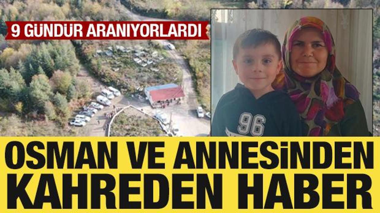 Kastamonu'da kaybolan 5 yaşındaki Osman ve annesi &ouml;l&uuml; bulundu