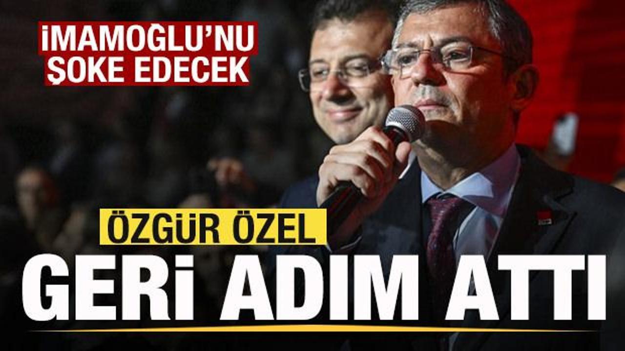&Ouml;zg&uuml;r &Ouml;zel'den geri adım! İmamoğlu'nu şoke edecek gelişme!