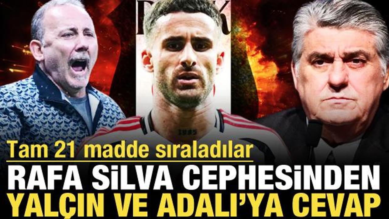 Rafa Silva cephesinden Serdal Adalı ve Sergen Yalçın'a cevap! Tam 21 madde sıraladılar