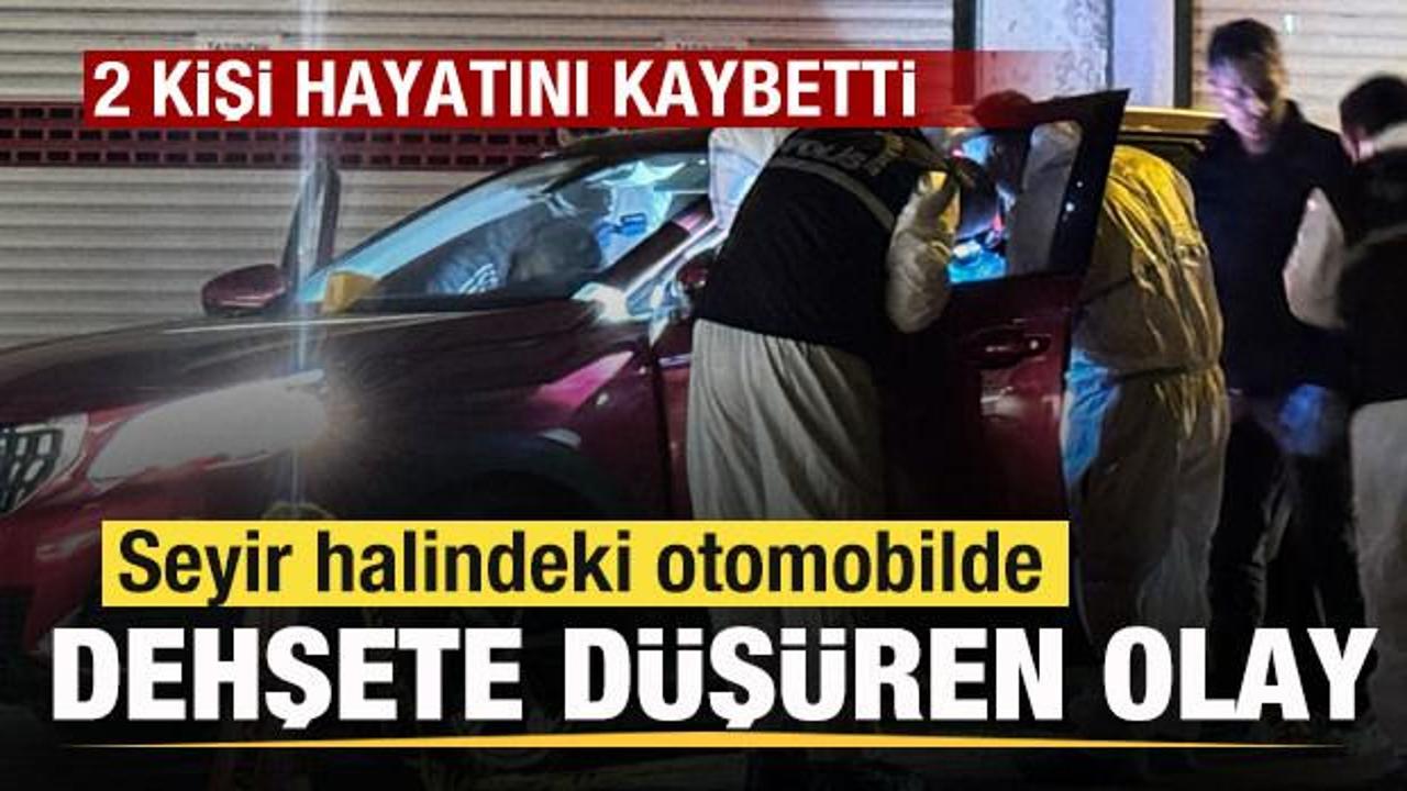 Seyir halindeki otomobilde dehşet: 2 kişi hayatını kaybetti