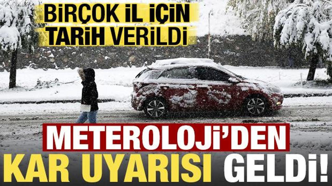 Son dakika: Ve Meteoroloji'den kar uyarısı geldi! 8 il i&ccedil;in tarih verildi...