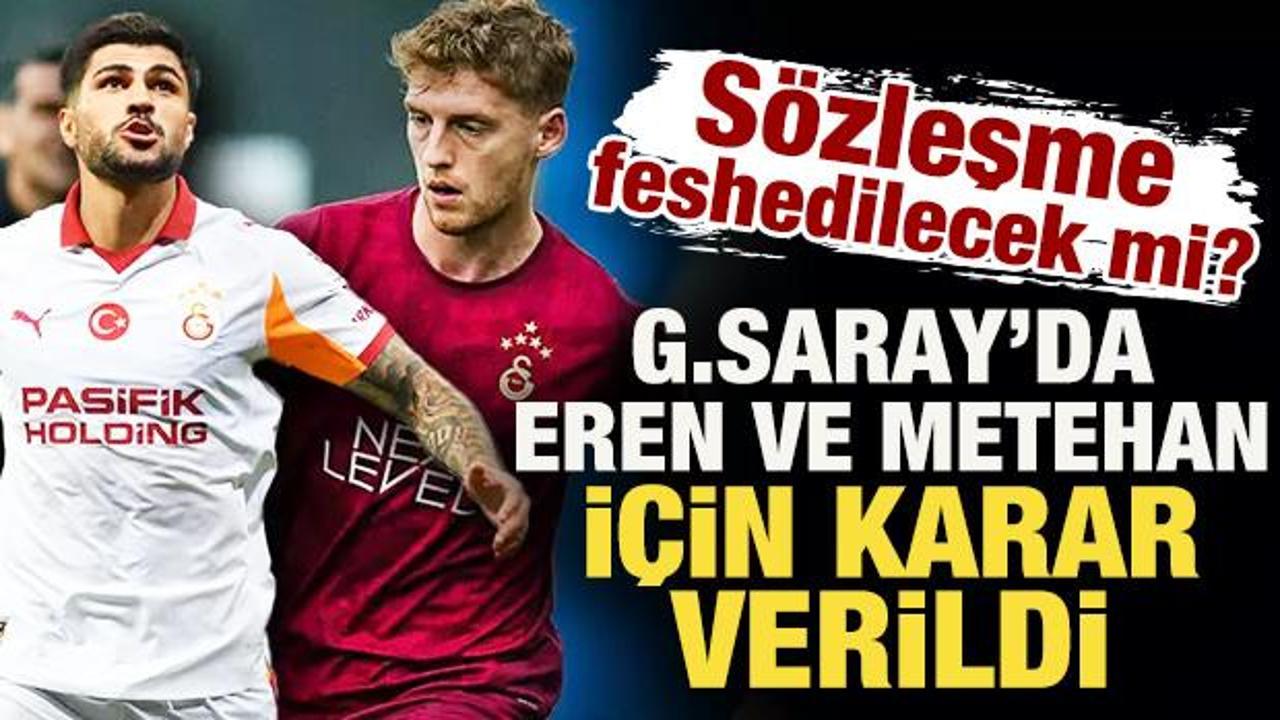 S&ouml;zleşme feshedilecek mi? Galatasaray'da Eren Elmalı ve Metehan Baltacı kararı