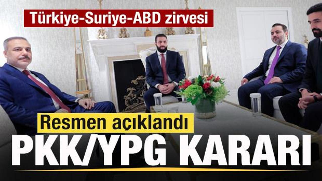 T&uuml;rkiye, Suriye ve ABD zirvesnin ardından son dakika a&ccedil;ıklaması! PKK/YPG kararı