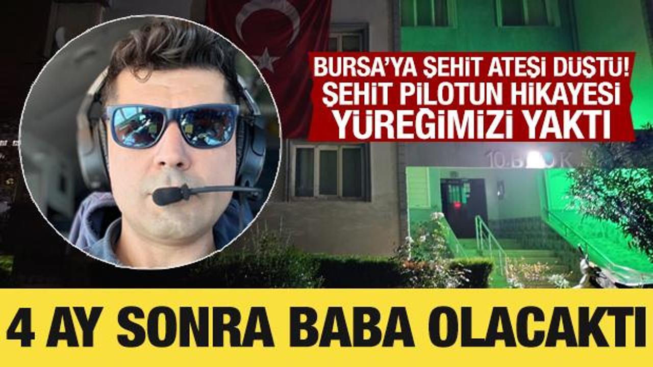 U&ccedil;ak kazasında şehit d&uuml;şen pilot Uslu, 4 ay sonra baba olacaktı