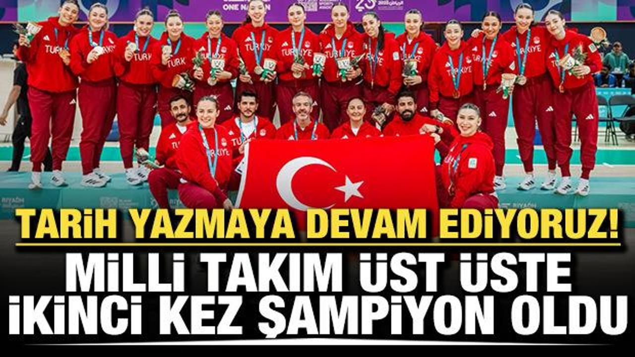 A Milli Kadın Hentbol Takımı, &uuml;st &uuml;ste ikinci kez şampiyon!