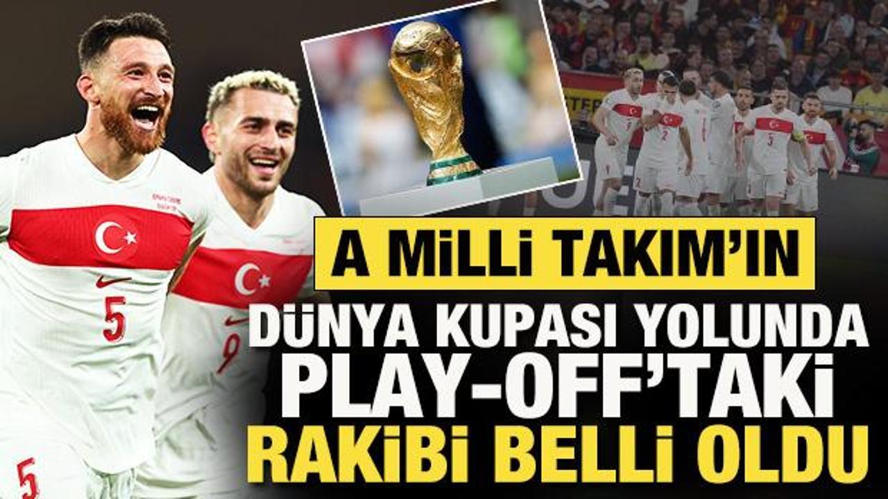 A Milli Takım'ın D&uuml;nya Kupası yolunda play-off'taki rakibi belli oldu