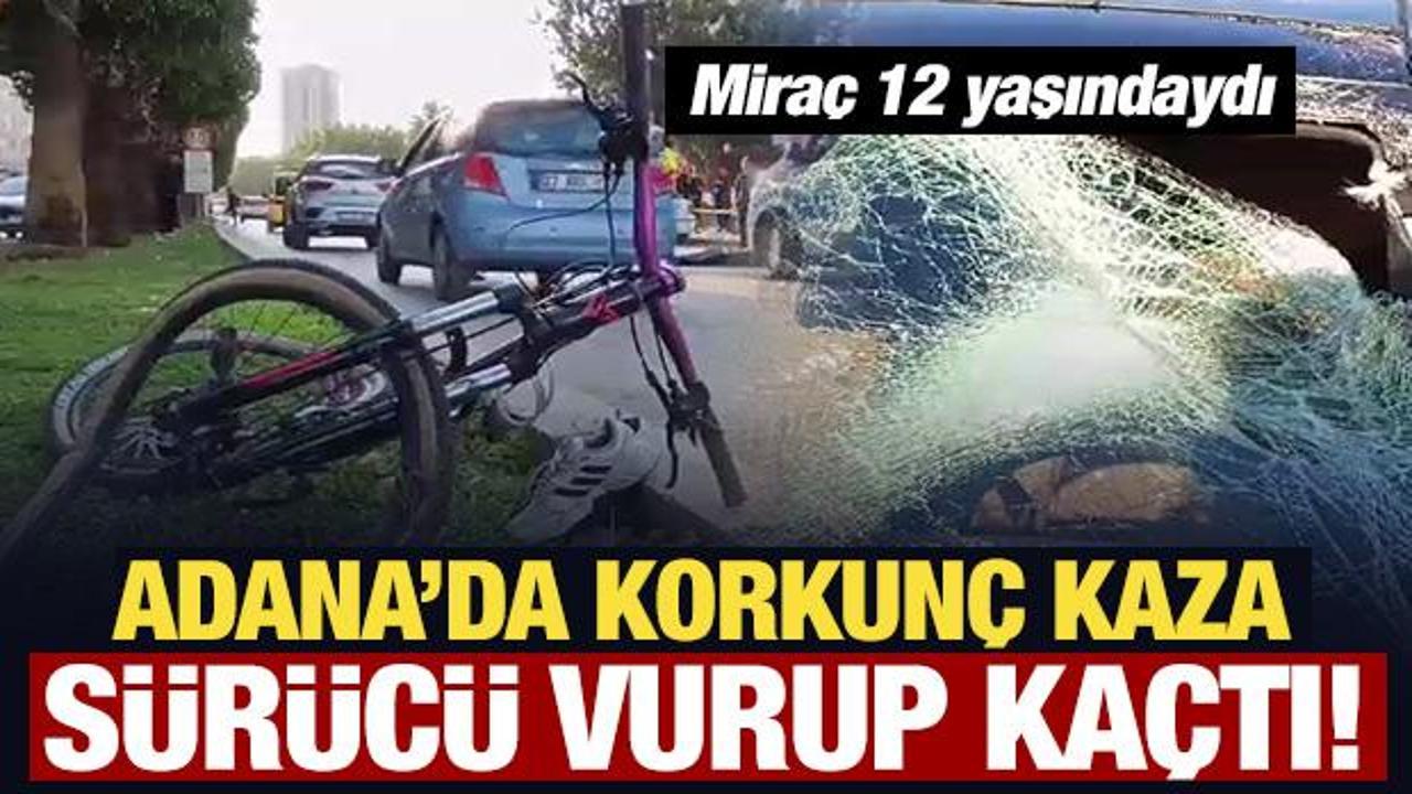 Adana'da korkun&ccedil; kaza! S&uuml;r&uuml;c&uuml; vurup, ka&ccedil;tı!